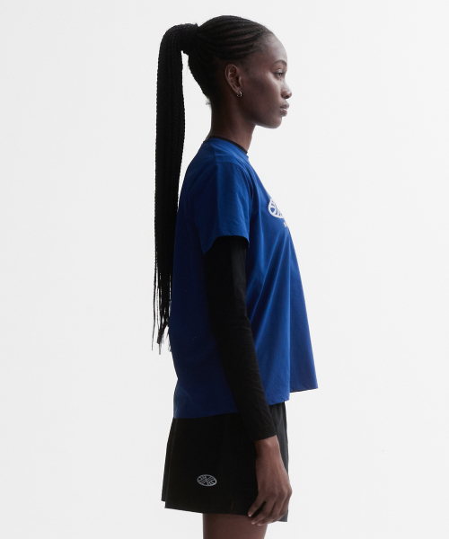 MENASOO(ミナス)の「VENODE Three Track Logo Active Tshirts_Blue (Basic Fit)(Tシャツ/カットソー・レディース・ブルー・1/2)」の3枚目の写真