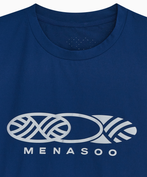 MENASOO(ミナス)の「VENODE Three Track Logo Active Tshirts_Blue (Basic Fit)(Tシャツ/カットソー・レディース・ブルー・1/2)」の14枚目の写真