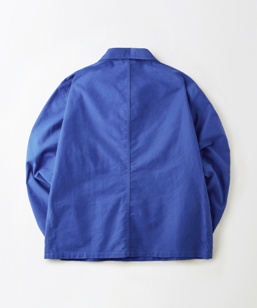 OUTSTANDING（アウトスタンディング）の「[MUT lab] MOLESKIN FRENCH WORK JACKET_WASHED BLUE（ミリタリージャケット・メンズ・その他・SMALL/MEDIUM/LARGE/X-LARGE）」の2枚目の写真