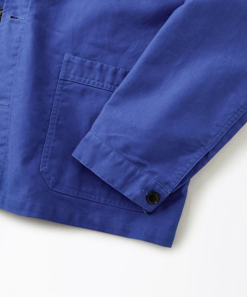 OUTSTANDING（アウトスタンディング）の「[MUT lab] MOLESKIN FRENCH WORK JACKET_WASHED BLUE（ミリタリージャケット・メンズ・その他・SMALL/MEDIUM/LARGE/X-LARGE）」の7枚目の写真