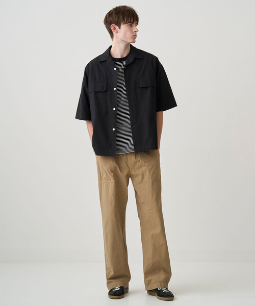 ORCIVAL（オーシバル）の「ORCIVAL | ガーメントダイ コットン セミワイドストレートパンツ MEN（その他パンツ・メンズ・グレー系その他/ブラック系その他/イエロー/ベージュ系その他・4/5）」の18枚目の写真