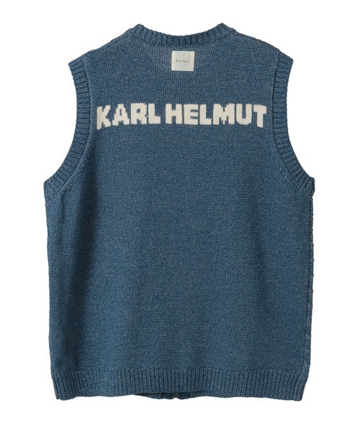Kロゴ刺繍ニットベスト（ベスト）｜KARL HELMUT（カールヘルム）の 