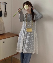 シアードットキャミワンピ