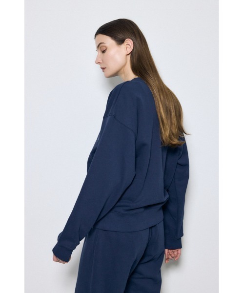 AZUL by moussy（アズールバイマウジー）の「カレッジロゴ スウェットトップス（スウェット・レディース・ライトブラック/グレー×ホワイト/ネイビー・MEDIUM/SMALL）」の20枚目の写真