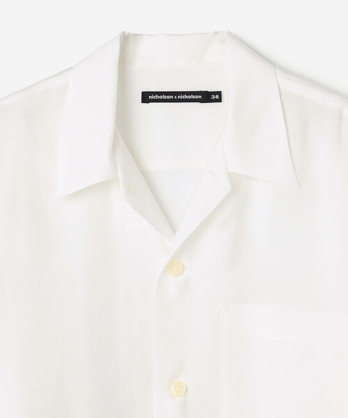 nicholson&nicholson（ニコルソンアンドニコルソン）の「nicholson & nicholson | シアー ロングスリーブシャツ WOMEN（シャツ/ブラウス・レディース・イエロー/オフホワイト・38）」の13枚目の写真