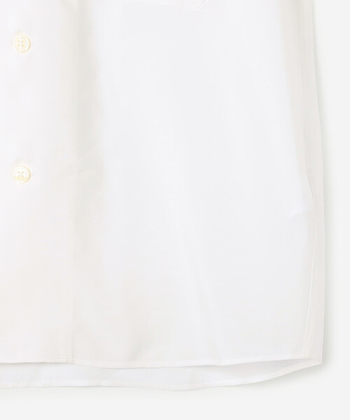 nicholson&nicholson（ニコルソンアンドニコルソン）の「nicholson & nicholson | シアー ロングスリーブシャツ WOMEN（シャツ/ブラウス・レディース・イエロー/オフホワイト・38）」の4枚目の写真