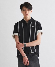 FRED PERRY（フレッドペリー）の「FRED PERRY / フレッドペリー 別注 ストライプ ピケ ポロシャツ（ポロシャツ）」