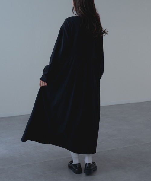 refinedworks（リファインドワークス）の「【refinedworks】異素材 切替 ワンピース！（ワンピース・レディース・ブラック/チャコールグレー・FREE）」の22枚目の写真