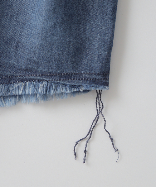 JOURNAL STANDARD relume（ジャーナルスタンダード　レリューム）の「シャンブレー アンカット フリンジ シャツ（シャツ/ブラウス・メンズ・ネイビー/ブルー系その他・MEDIUM/LARGE）」の18枚目の写真