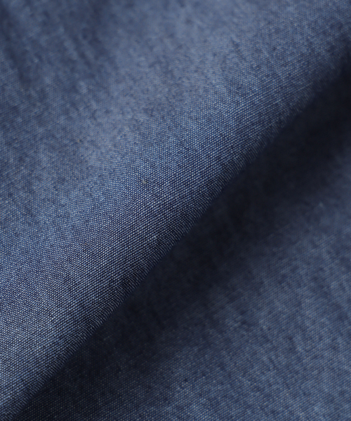 JOURNAL STANDARD relume（ジャーナルスタンダード　レリューム）の「シャンブレー アンカット フリンジ シャツ（シャツ/ブラウス・メンズ・ネイビー/ブルー系その他・MEDIUM/LARGE）」の14枚目の写真