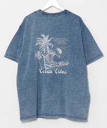 【Kahiko】SURF&Palms ケオキメンズTシャツ