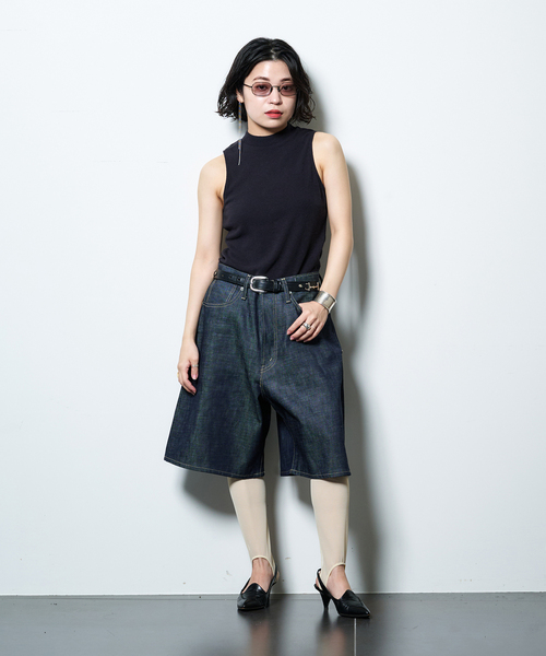 CITYSHOP(シティーショップ)の「JUNGMAVEN MARIPOSA MOCK TEE:Tシャツ(Tシャツ/カットソー・レディース・ブラック/カーキ・SMALL)」の10枚目の写真