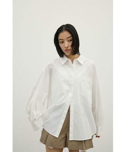 STYLEMIXER(スタイルミキサー)の「パネルオーバーシャツ(シャツ/ブラウス・レディース・ベージュ系その他/ホワイト/ブルー系その他・FREE)」の6枚目の写真