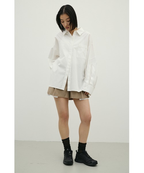 STYLEMIXER(スタイルミキサー)の「パネルオーバーシャツ(シャツ/ブラウス・レディース・ベージュ系その他/ホワイト/ブルー系その他・FREE)」の4枚目の写真