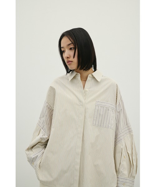 STYLEMIXER(スタイルミキサー)の「パネルオーバーシャツ(シャツ/ブラウス・レディース・ベージュ系その他/ホワイト/ブルー系その他・FREE)」の20枚目の写真