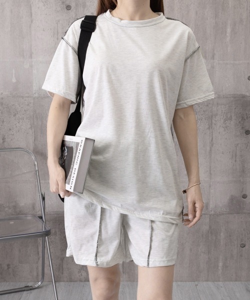 Miniministore(ミニミニストア)の「Tシャツショートパンツ 2点セットアップ(セットアップ・レディース・ブラック/ライトグレー/ベージュ・FREE)」の21枚目の写真