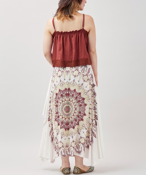 チャイハネ(チャイハネ)の「【チャイハネ】レースパッチワークアシンメトリーキャミソール(キャミソール・レディース・ブラック/ブラウン/ホワイト・FREE)」の22枚目の写真