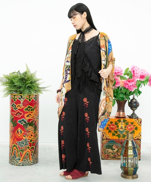 チャイハネ(チャイハネ)の「【チャイハネ】レースパッチワークアシンメトリーキャミソール(キャミソール・レディース・ブラック/ブラウン/ホワイト・FREE)」の13枚目の写真