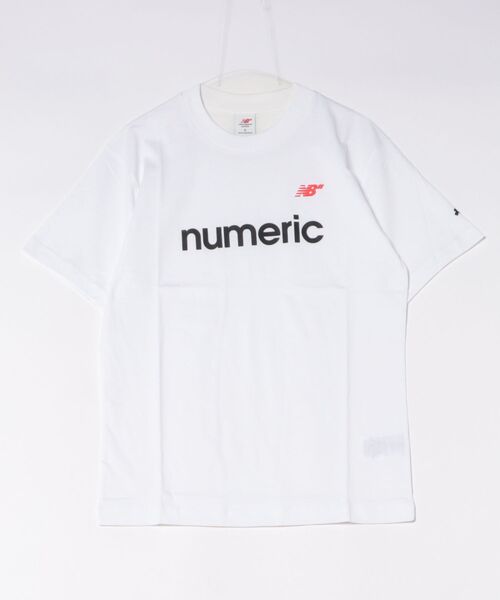 NEW BALANCE(ニューバランス)の「new balance numeric/ニューバランス ヌメリック 半袖Tシャツ フロントロゴ MT53704(Tシャツ/カットソー・メンズ・ブラック/ホワイト/ブルー・L/M/XL)」の2枚目の写真
