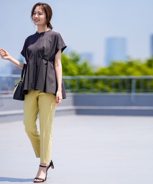 ANY SIS(エニィスィス)の「エアリーストレッチ テーパードパンツ(その他パンツ・レディース・グレー系/ブラック系9/ベージュ系/ライトイエロー系/ダルブルー系/ホワイト系/ネイビー系/ブラック系6/ダークブラウン系・X-SMALL)」の11枚目の写真