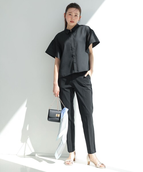 ANY SIS(エニィスィス)の「エアリーストレッチ テーパードパンツ(その他パンツ・レディース・グレー系/ブラック系9/ベージュ系/ライトイエロー系/ダルブルー系/ホワイト系/ネイビー系/ブラック系6/ダークブラウン系・X-SMALL)」の21枚目の写真