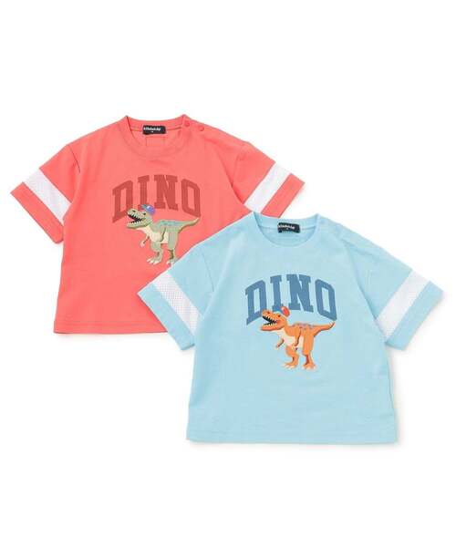 kladskap(クレードスコープ)の「キャップザウルス袖メッシュ半袖Tシャツ【接触冷感・速乾】(Tシャツ/カットソー・キッズ・ライトブルー/レッド・110cm/130cm/100cm/90cm/120cm)」の12枚目の写真