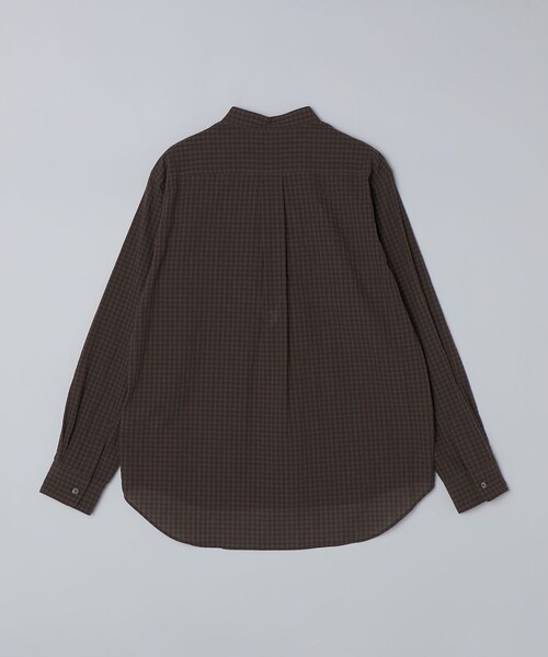 SHIPS(シップス)の「SHIPS: 〈MADE IN JAPAN〉エアー サッカー リラックス バンドカラー シャツ(シャツ/ブラウス・メンズ・ダークグレー/ネイビー/ダークブルー/ブラウン・X-LARGE/LARGE/MEDIUM/SMALL)」の15枚目の写真