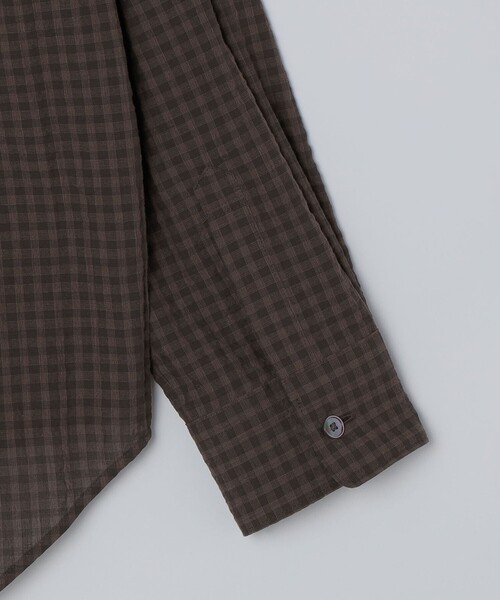 SHIPS(シップス)の「SHIPS: 〈MADE IN JAPAN〉エアー サッカー リラックス バンドカラー シャツ(シャツ/ブラウス・メンズ・ダークグレー/ネイビー/ダークブルー/ブラウン・X-LARGE/LARGE/MEDIUM/SMALL)」の18枚目の写真