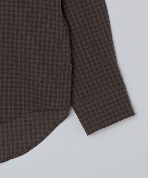 SHIPS(シップス)の「SHIPS: 〈MADE IN JAPAN〉エアー サッカー リラックス バンドカラー シャツ(シャツ/ブラウス・メンズ・ダークグレー/ネイビー/ダークブルー/ブラウン・X-LARGE/LARGE/MEDIUM/SMALL)」の19枚目の写真