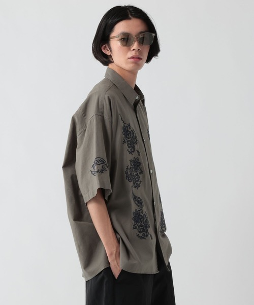 GEORGE'S(ジョージズ)の「刺繍パナマシャツ(シャツ/ブラウス・メンズ・オフホワイト/チャコールグレー・MEDIUM/LARGE)」の16枚目の写真