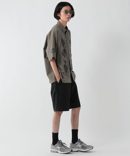 GEORGE'S(ジョージズ)の「刺繍パナマシャツ(シャツ/ブラウス・メンズ・オフホワイト/チャコールグレー・MEDIUM/LARGE)」の20枚目の写真