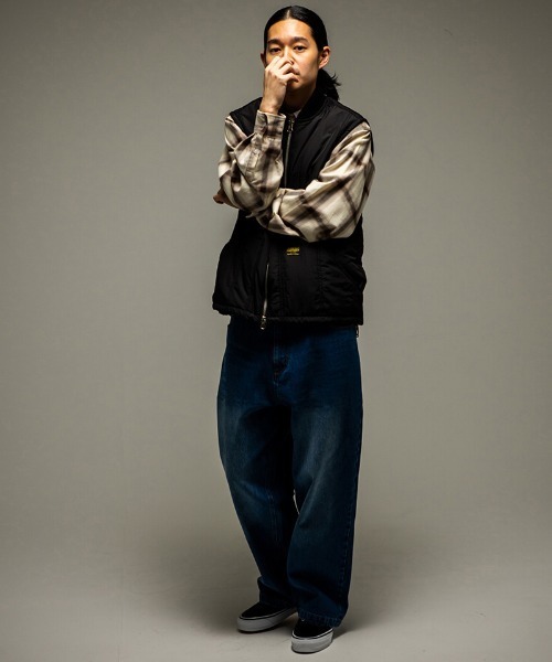 430（フォーサーティ）の「ms6483- L-S OMBRE CHECK SHIRT オンブレチェックシャツ(26-081)（シャツ/ブラウス・メンズ・ベージュ/ネイビー・3/2/1/0）」の5枚目の写真