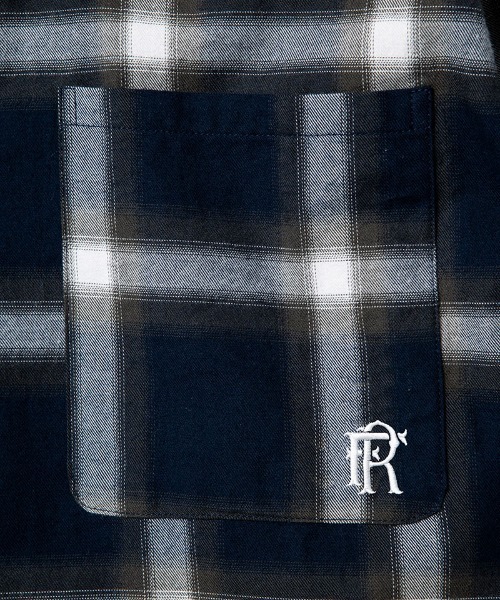 430（フォーサーティ）の「ms6483- L-S OMBRE CHECK SHIRT オンブレチェックシャツ(26-081)（シャツ/ブラウス・メンズ・ベージュ/ネイビー・3/2/1/0）」の22枚目の写真