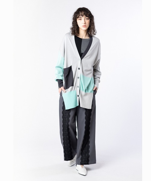 OSMOSIS（オズモーシス）の「レースラインギャザーパンツ（その他パンツ・レディース・グレー/グレイッシュベージュ/ブラック・ONE SIZE）」の17枚目の写真