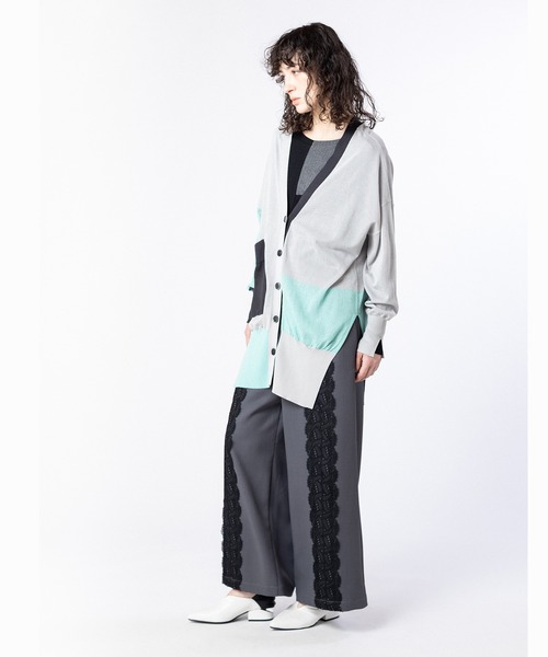 OSMOSIS（オズモーシス）の「レースラインギャザーパンツ（その他パンツ・レディース・グレー/グレイッシュベージュ/ブラック・ONE SIZE）」の18枚目の写真