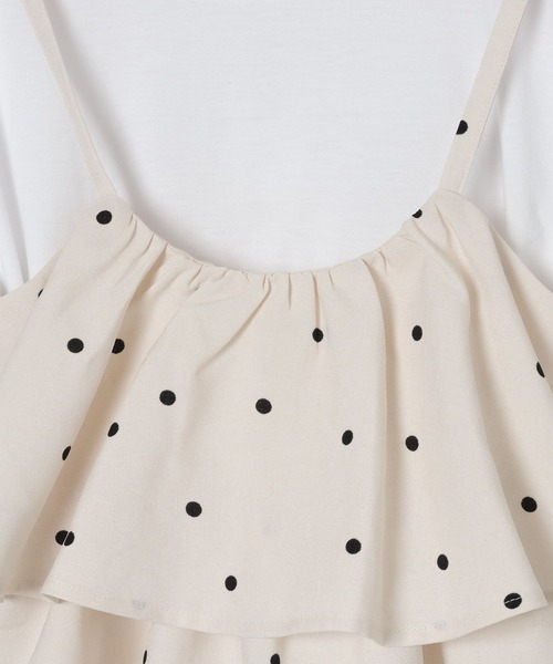 GLOBAL WORK（グローバルワーク）の「トクトク3リネンライクSET UP/641354（サロペット/オーバーオール・キッズ・アイボリー/ベージュ/ブラック・160cm/150cm/140cm/130cm）」の13枚目の写真