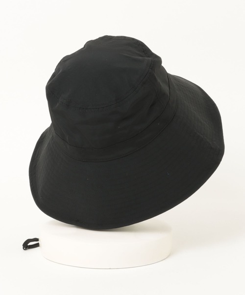 BEN DAVIS(ベンデイビス)の「【BEN DAVIS/ベンデイビス】LONG BRIM NYLON SUN HAT ロングブリムナイロンサンハット サファリハット 紫外線対策 つば広 あご紐付き アウトドア キャンプ フェス(ハット・メンズ・ライトベージュ/ブラック/ベージュ・FREE)」の4枚目の写真