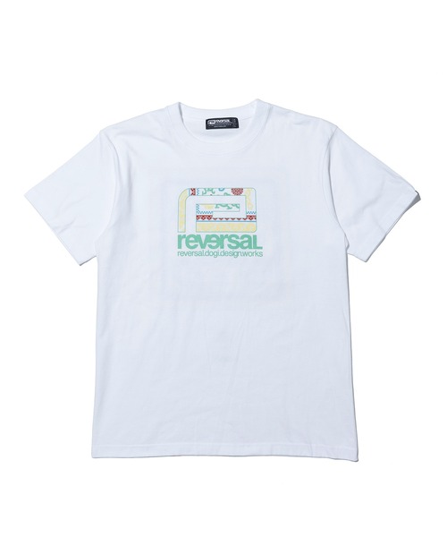 reversal.dogi.design.works(リバーサル・ドーギ・デザイン・ワークス)の「<reversal/リバーサル>BOKH BIG MARK COTTON TEE(Tシャツ/カットソー・メンズ・ホワイト/ブラック/インディゴブルー・LARGE/MEDIUM/XX-LARGE/X-LARGE)」の1枚目の写真