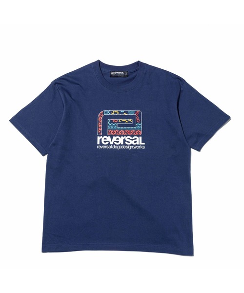 reversal.dogi.design.works(リバーサル・ドーギ・デザイン・ワークス)の「<reversal/リバーサル>BOKH BIG MARK COTTON TEE(Tシャツ/カットソー・メンズ・ホワイト/ブラック/インディゴブルー・LARGE/MEDIUM/XX-LARGE/X-LARGE)」の3枚目の写真