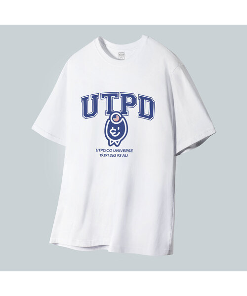 UNTAPPED STUDIO(アンタップドスタジオ)の「テッドアセンティックロゴピュアコットンビッグオーバーサイズ半袖Tシャツ2カラー(Tシャツ/カットソー・レディース・ホワイト/ブラック・S(90)/M(95)/L/XL)」の2枚目の写真