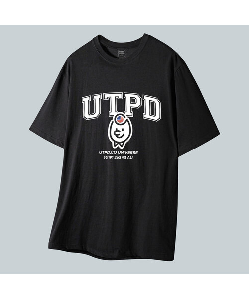 UNTAPPED STUDIO(アンタップドスタジオ)の「テッドアセンティックロゴピュアコットンビッグオーバーサイズ半袖Tシャツ2カラー(Tシャツ/カットソー・レディース・ホワイト/ブラック・S(90)/M(95)/L/XL)」の1枚目の写真