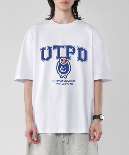 UNTAPPED STUDIO(アンタップドスタジオ)の「テッドアセンティックロゴピュアコットンビッグオーバーサイズ半袖Tシャツ2カラー(Tシャツ/カットソー・レディース・ホワイト/ブラック・S(90)/M(95)/L/XL)」の4枚目の写真