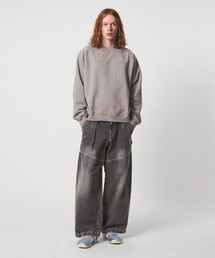 UNITED ARROWS & SONS | ＜UNITED ARROWS & SONS＞ BLEACH DENIM WIDE PANTS/デニムパンツ(デニムパンツ)