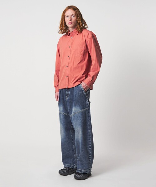 UNITED ARROWS & SONS> BLEACH DENIM WIDE PANTS/デニムパンツ UNITED ARROWS & SONS> BLEACH DENIM WIDE PANTS/デニムパンツ