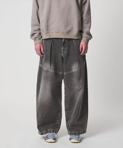 UNITED ARROWS & SONS(ユナイテッドアローズアンドサンズ)の「<UNITED ARROWS & SONS> BLEACH DENIM WIDE PANTS/デニムパンツ(デニムパンツ・メンズ・ライトブルー/ライトグレー・S/XL/L/M)」の7枚目の写真