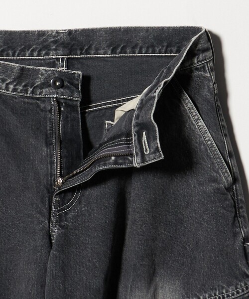 UNITED ARROWS & SONS＞ BLEACH DENIM WIDE PANTS/デニムパンツ