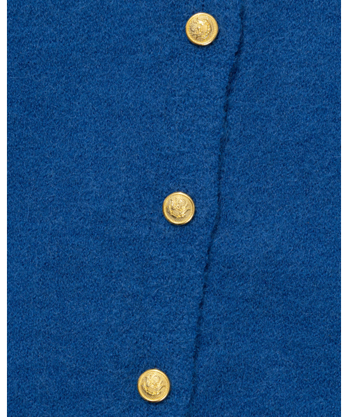 MOAA（モア）の「Gold Button Round-Neck Knit Cardigan (BLUE)（カーディガン/ボレロ・レディース・その他・FREE）」の8枚目の写真