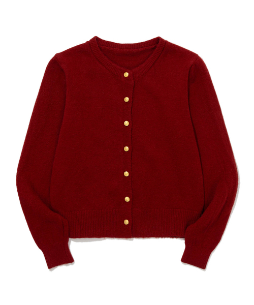 MOAA（モア）の「Gold Button Round-Neck Knit Cardigan (BLUE)（カーディガン/ボレロ・レディース・その他・FREE）」の10枚目の写真