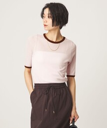 green label relaxing（グリーンレーベルリラクシング）の「シアー リンガー Tシャツ（Tシャツ/カットソー）」
