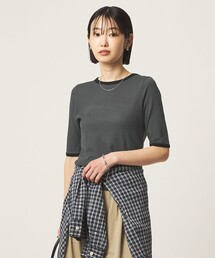green label relaxing | シアー リンガー Tシャツ(Tシャツ/カットソー)